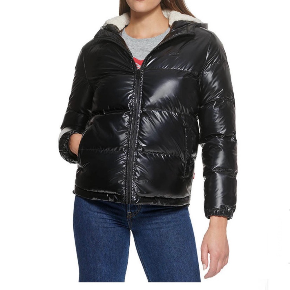 NEW Levi's Performace Hooded Puffer Jacket